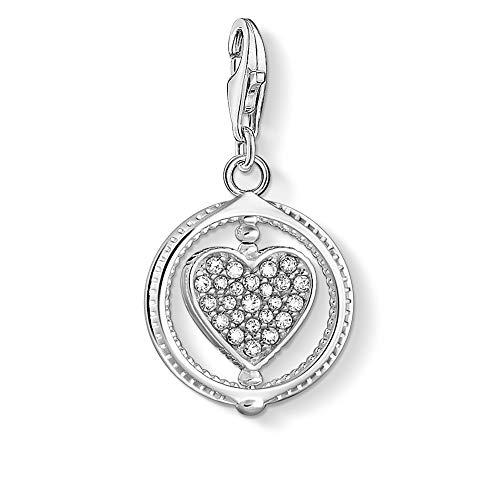 THOMAS SABO Colgante de plata de ley con diseño de corazón y circonita cúbica