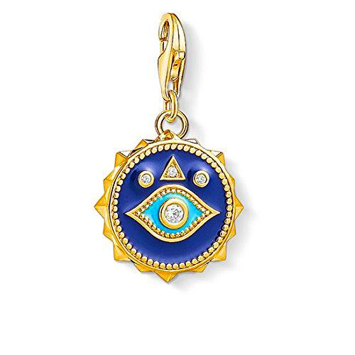 Thomas Sabo - Colgante Charm de Mujer &quot; Ojo de Nazar Azul Charm Club&quot;