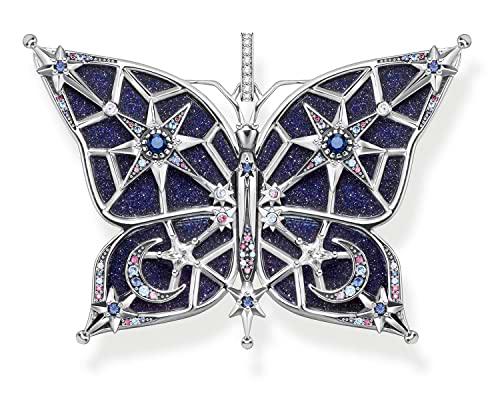 Thomas Sabo Colgante de mariposa estrella y luna de plata de ley 925