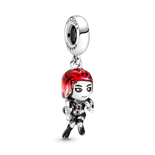 PANDORA Colgante de Marvel &quot;Black Widow&quot; de plata 790785C01.