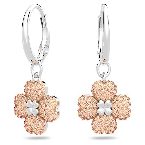 Swarovski Pendientes Latisha para Mujer, con Baño en Rodio