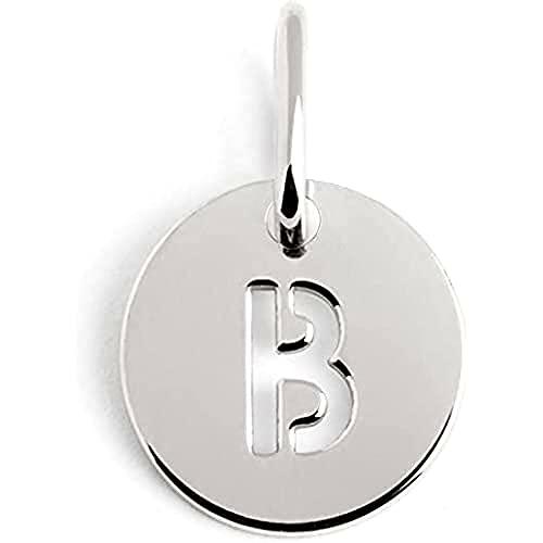 Mini Medallion Letter Plata - X - Joyas mujer