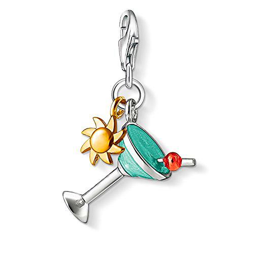 Thomas Sabo - Charm con Cierre para Mujer de Plata de Ley 925/1000