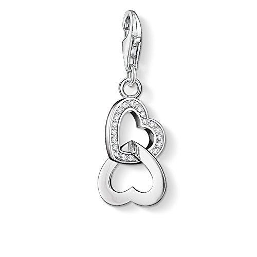 Thomas Sabo - Charm con Cierre para Mujer de Plata de Ley 925/1000 con Circónita