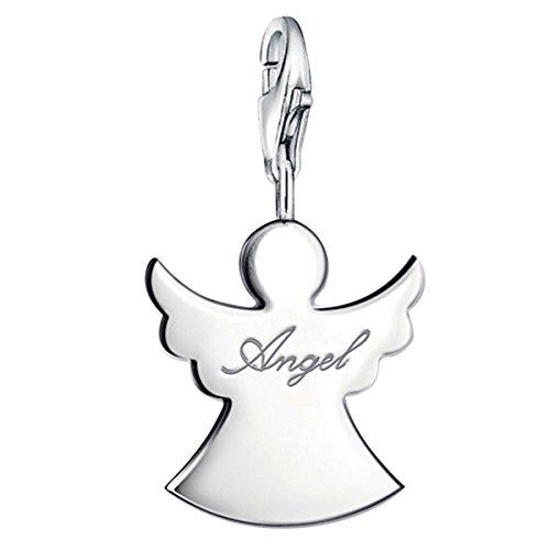 Thomas Sabo - Charm con Cierre para Mujer de Plata de Ley 925/1000 con Ónice