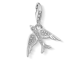 Thomas Sabo - Colgante de Plata de Ley, circonita, pájaro, Plata