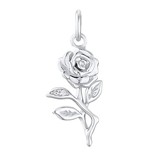 amor Colgante de plata rosa unisex, plata de ley 925