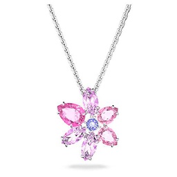 Swarovski Colgante Gema, Tallas mixtas, Flor, Rosa