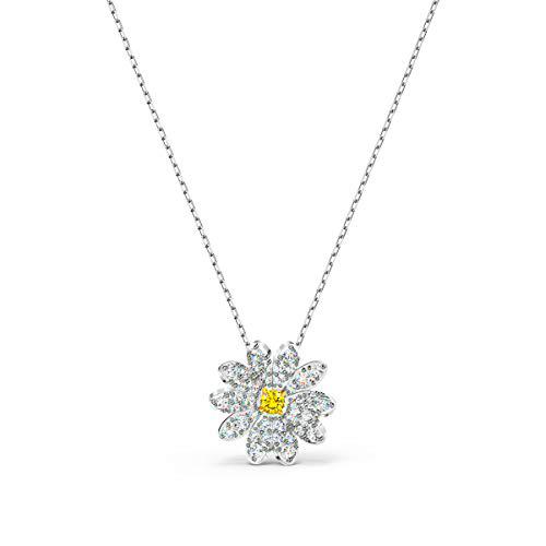 Swarovski Colgante Eternal Flower, amarillo, combinación de acabados metálicos