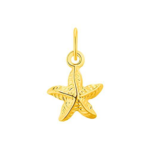 amor Colgante para mujer, oro 375, estrella de mar