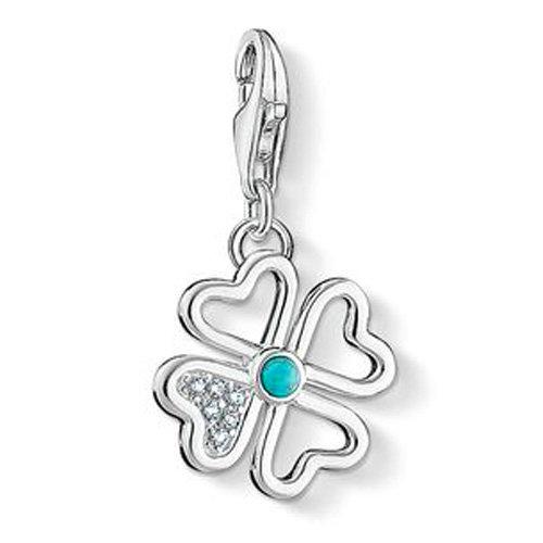 Thomas Sabo - Charm con Cierre para Mujer de Plata de Ley 925/1000 con Circonita