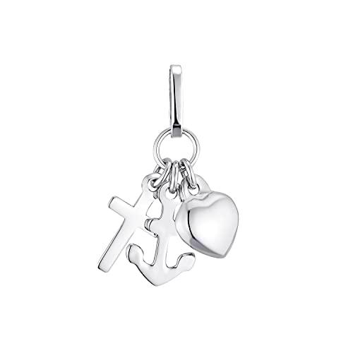 amor Colgante de oro blanco 750/18 ct para mujer, 1,7 cm