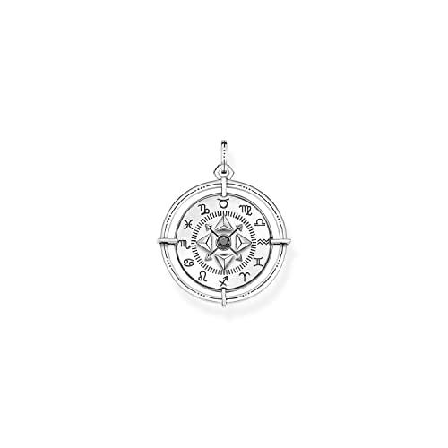 THOMAS SABO Amuleto Elements of Nature para hombre con circonitas negras ennegrecidas