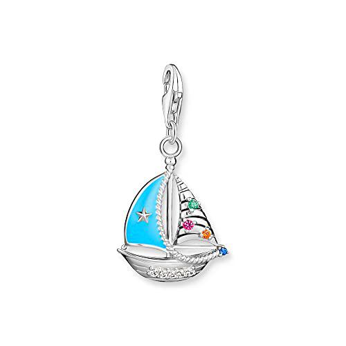 THOMAS SABO 1927-340-7 - Colgante de plata de ley 925 con diseño de velero