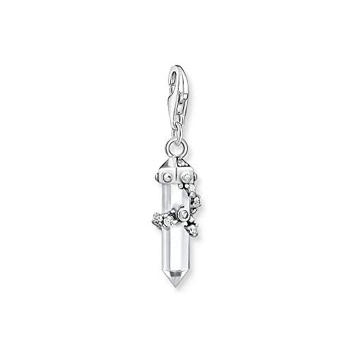 THOMAS SABO 1908-690-14 - Colgante de cuarzo Milky de plata de ley 925 con circonitas blancas