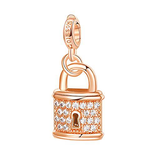 Rosato Joyería Charm Mujer en Plata PVD Rosé con Candado