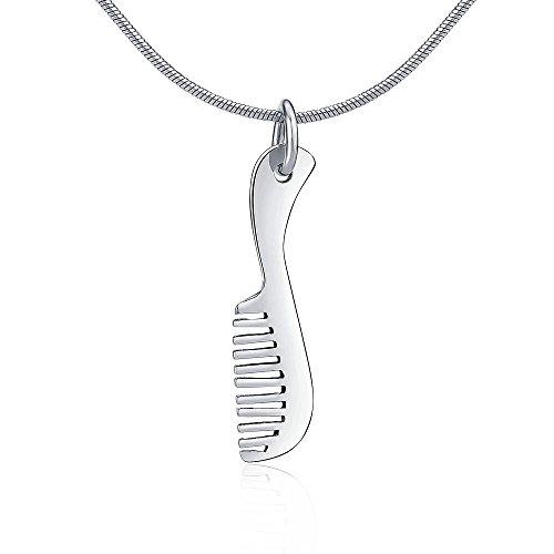 SILVEGO Colgante Unisex de Plata de Ley 925 Peine