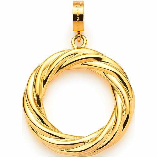 Leonardo Jewels Madika Clip&amp;Mix 023278 - Colgante de acero inoxidable IP dorado