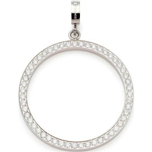 Leonardo Jewels Clip&amp;Mix 023600 - Colgante de acero inoxidable con circonitas engastadas