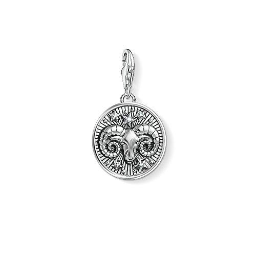 Thomas Sabo - Colgante de Mujer &quot;Charm Zodíaco Aries Charm Club&quot;