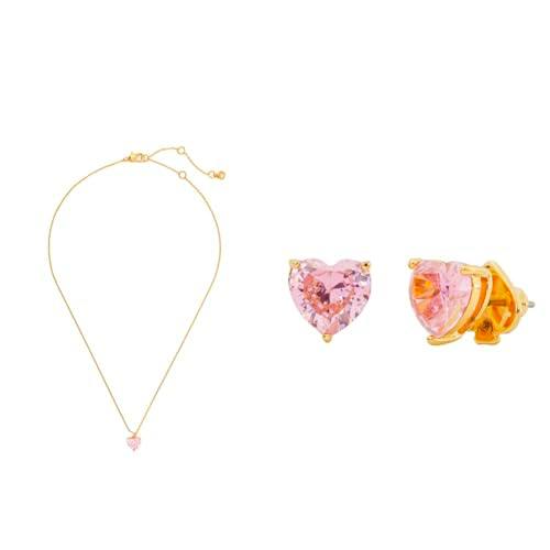 Kate Spade New York My Love Colgante y pendientes, rosa