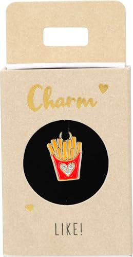 Depesche-Letras 11834-058 Charm Pommes, Colgante Chapado en Oro para Collares