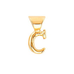 UNO de 50 | Colgante Personalizado | Charm Personalzation Bañado en Oro 18K | Letra C | Joya Artesanal | Hecho en España