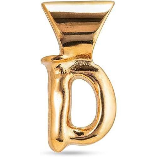 UNO de 50 | Colgante Personalizado | Charm Personalzation Bañado en Oro 18K | Letra D | Joya Artesanal | Hecho en España