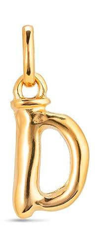 UNOde50 Charm bañado en oro de 18k de letra D