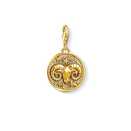 Thomas Sabo - Colgante de Mujer &quot;Charm Zodíaco Aries Charm Club&quot;