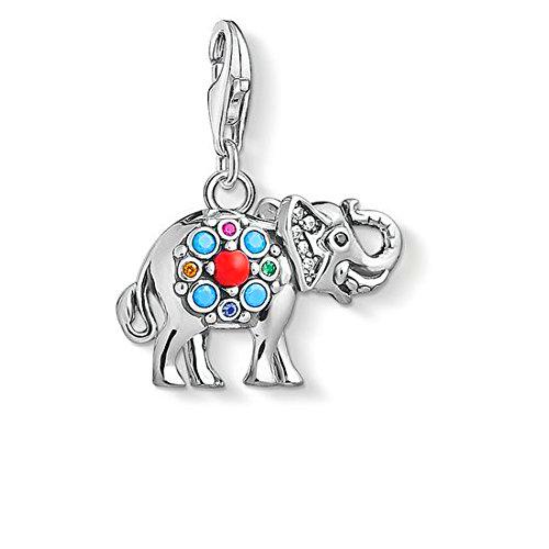 Thomas Sabo - Colgante Charm de Mujer &quot;Elefante indio Charm Club&quot;