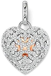 Thomas Sabo de mujer Colgante de Corazón Medallón Plata 925 Circonita Transparente – pe707 – 416 – 14