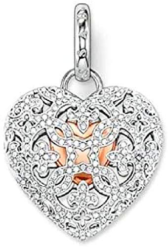 Thomas Sabo de mujer Colgante de Corazón Medallón Plata 925 Circonita Transparente – pe707 – 416 – 14