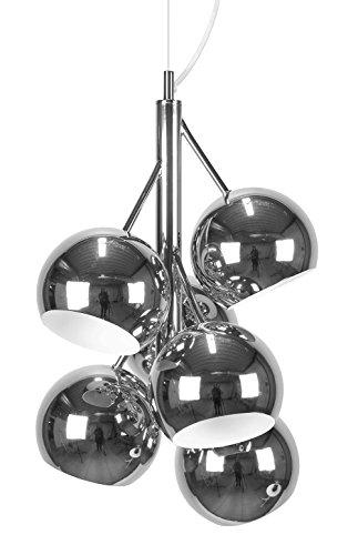 Globen Ligthing Rondo - Colgante, metal, Chrome/White