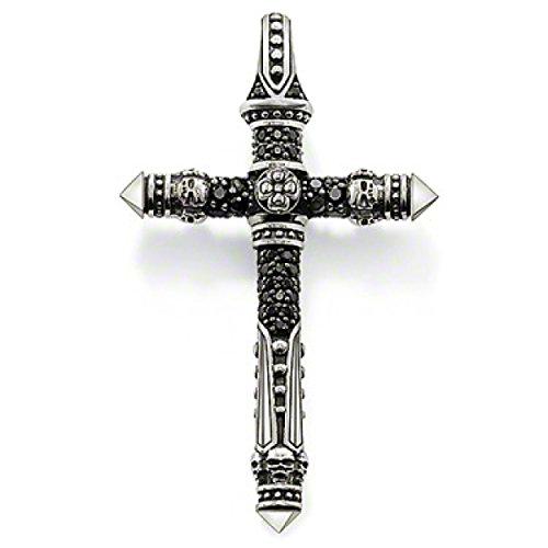 Thomas Sabo de hombre colgante Rebel at Heart Cruz Plata 925 con Circonita Negro – PE396 – 051 – 11