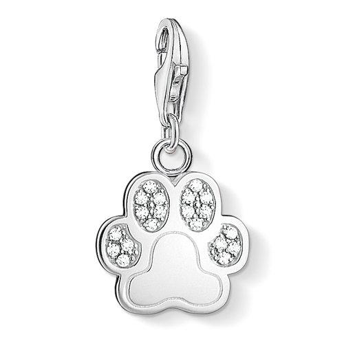 Thomas Sabo Charm con Cierre de Mujer con Plata de Ley 925/1000 con Zirconia Cúbica