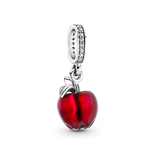 Pandora Colgante de cristal de Murano de manzana roja en plata de ley con circonitas de la colección Pandora Moments 799534C01